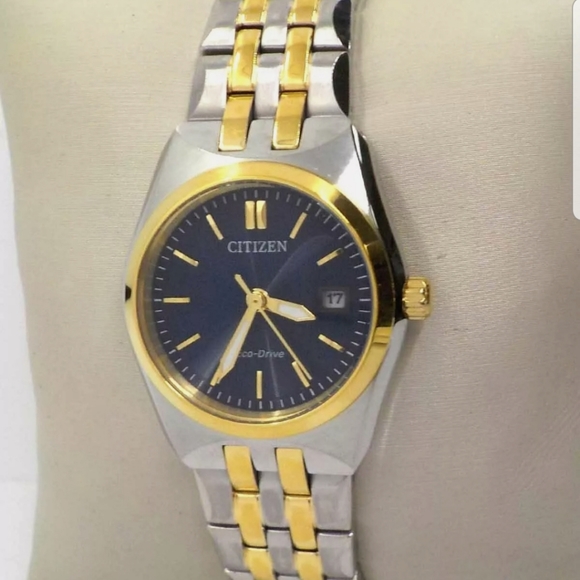 ***SOLD*** Citizen Corso Eco-Drive Blue Dial Two-tone Ladies Watch EW2294-53L - Picture 2 of 11